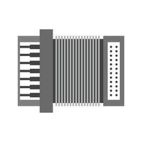 Accordion Flat Greyscale Icon vector