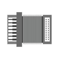 Accordion Flat Greyscale Icon vector