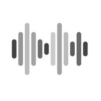 Music Indicator II Flat Greyscale Icon vector