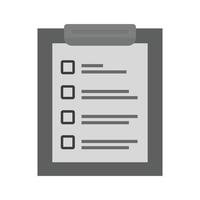 Checklist Flat Greyscale Icon vector