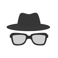 Hipster Style I Flat Greyscale Icon vector