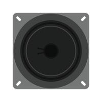 Loudspeaker Flat Greyscale Icon vector