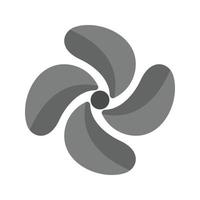 Propeller Flat Greyscale Icon vector