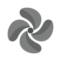 Propeller Flat Greyscale Icon vector