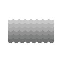 Waters Flat Greyscale Icon vector