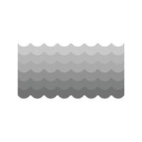 Waters Flat Greyscale Icon vector