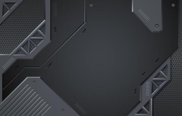 Black Abstract Gradient Background with Metal Plate Style