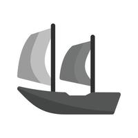 Ship II Flat Greyscale Icon vector