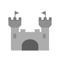 Castle II Flat Greyscale Icon vector