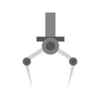 Claw Machine Flat Greyscale Icon vector