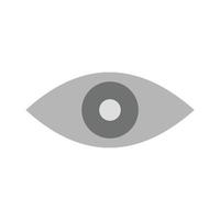 Remove Red Eye Flat Greyscale Icon vector