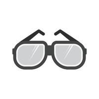 Glasses Flat Greyscale Icon vector