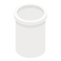 Food jar icon, isometric style vector