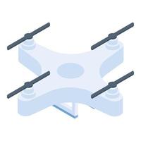 Modern drone icon, isometric style vector