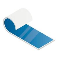 Flexible display icon, isometric style vector