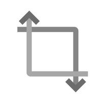 Transform Flat Greyscale Icon vector