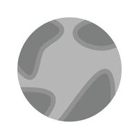 World Flat Greyscale Icon vector