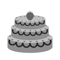 Cake I Flat Greyscale Icon vector