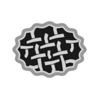 Pie Flat Greyscale Icon vector