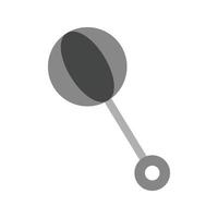 Baby Toy Flat Greyscale Icon vector