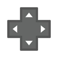 Direction Keys Flat Greyscale Icon vector