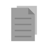 Copy Flat Greyscale Icon vector