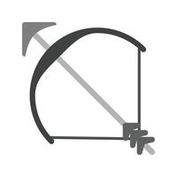 Archery Flat Greyscale Icon vector