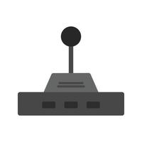 Gaming Control II Flat Greyscale Icon vector