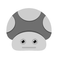 1UP Flat Greyscale Icon vector