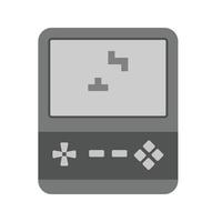 Brick Game Flat Greyscale Icon vector