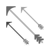 Arrows Flat Greyscale Icon vector