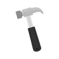 Hammer I Flat Greyscale Icon vector