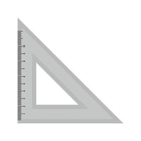 Measurement Ruler Flat Greyscale Icon vector