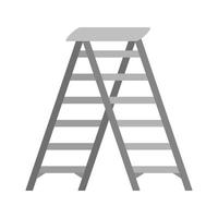 Ladder Flat Greyscale Icon vector