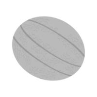 icono de escala de grises plana rockmelon vector