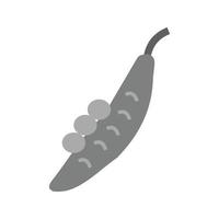 Peas Flat Greyscale Icon vector