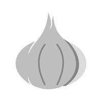 Garlic Flat Greyscale Icon vector