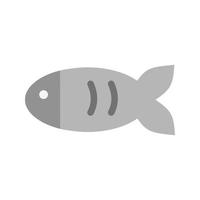 Pet Fish I Flat Greyscale Icon vector