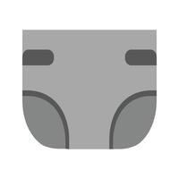 Diaper I Flat Greyscale Icon vector