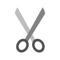 Scissors Flat Greyscale Icon vector