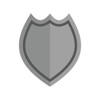 Police Badge I Flat Greyscale Icon vector