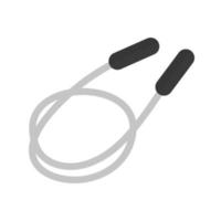 Skipping Rope Flat Greyscale Icon vector