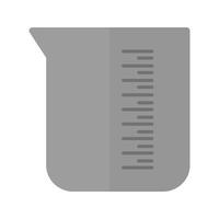 Beaker Flat Greyscale Icon vector