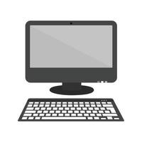 System Flat Greyscale Icon vector