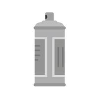 Spray Bottle Flat Greyscale Icon vector