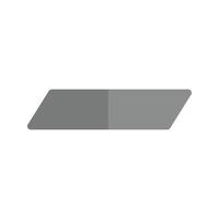 Eraser Flat Greyscale Icon vector