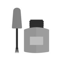 removedor de tinta icono plano en escala de grises vector