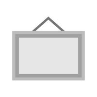 Notice Board Flat Greyscale Icon vector