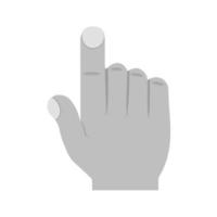 Hand Click I Flat Greyscale Icon vector