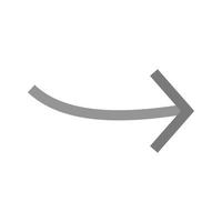 Arrow Pointing Right Flat Greyscale Icon vector